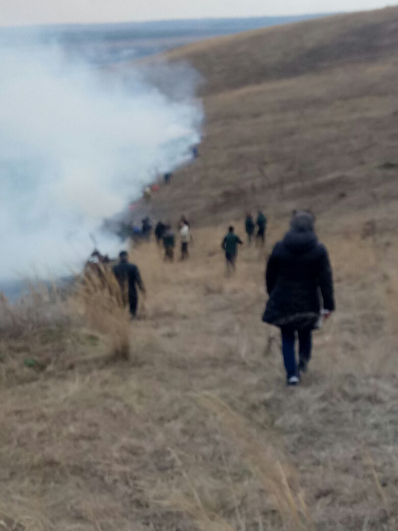 Сегодня в Азнакаево на горе Чатыр-тау произошел пожар  - 10 ФОТО