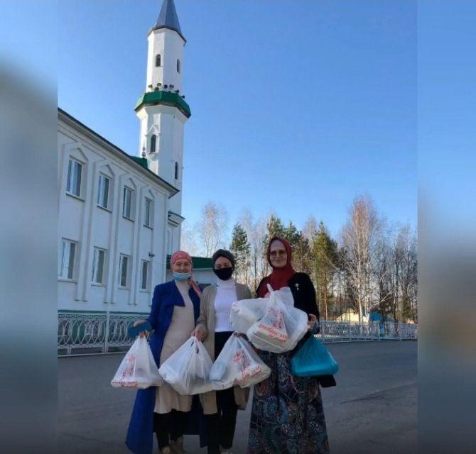 Азнакаевская Ак мечеть организовала ифтары в формате доставки на дом