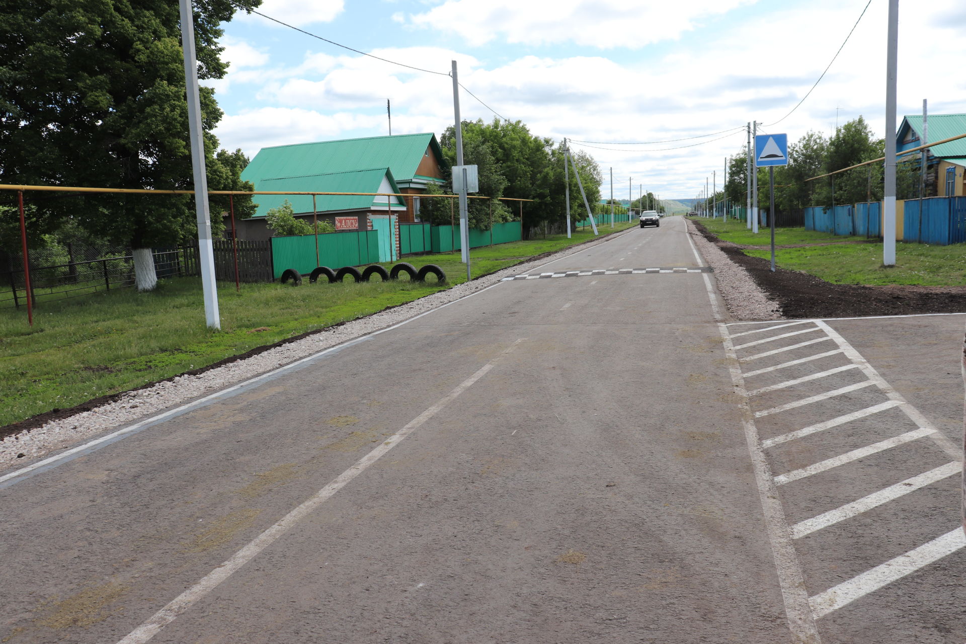 Азнакай районы Бүләк авылында яңа асфальт юл салынды