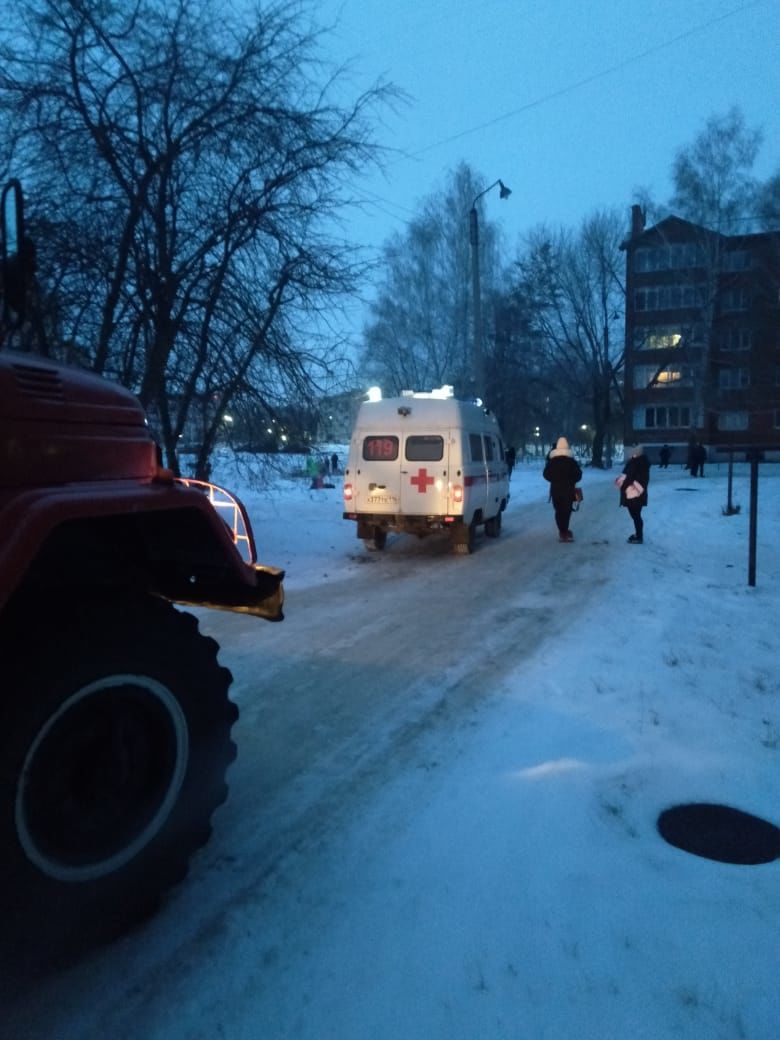 В первый день нового года в Азнакаево случился пожар