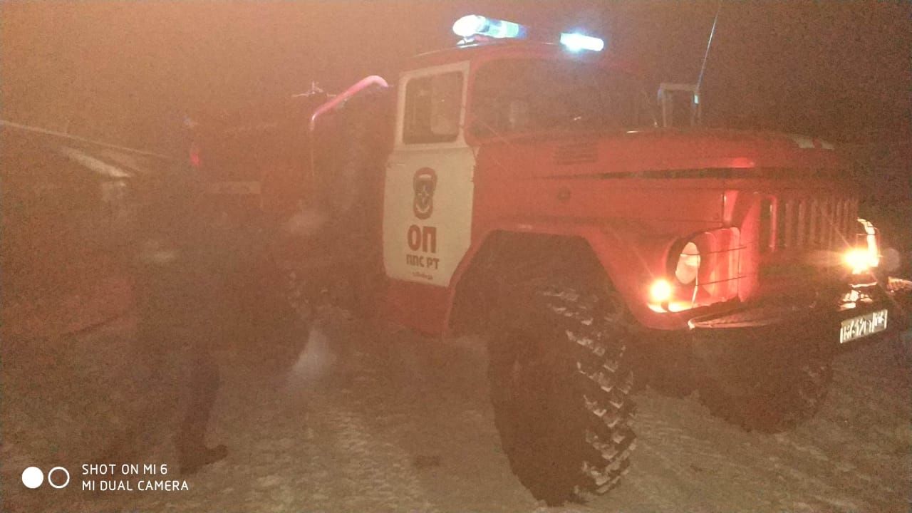 В Азнакаевском районе при пожаре погиб мужчина