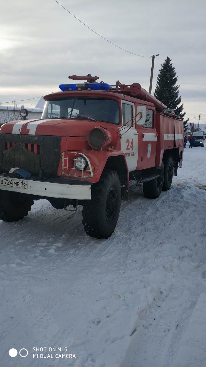 В Азнакаево сгорел дровяной сарай