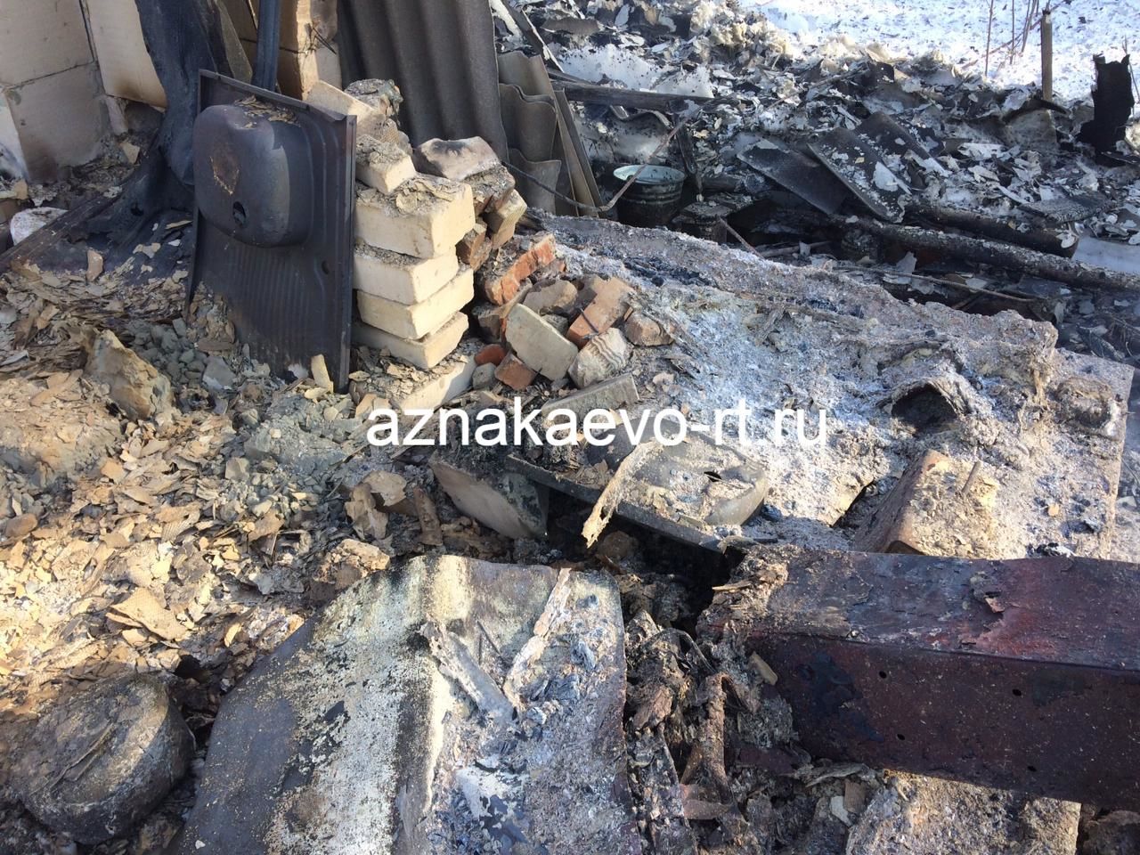 Азнакай районында 55 яшьлек ир янгында һәлак булган
