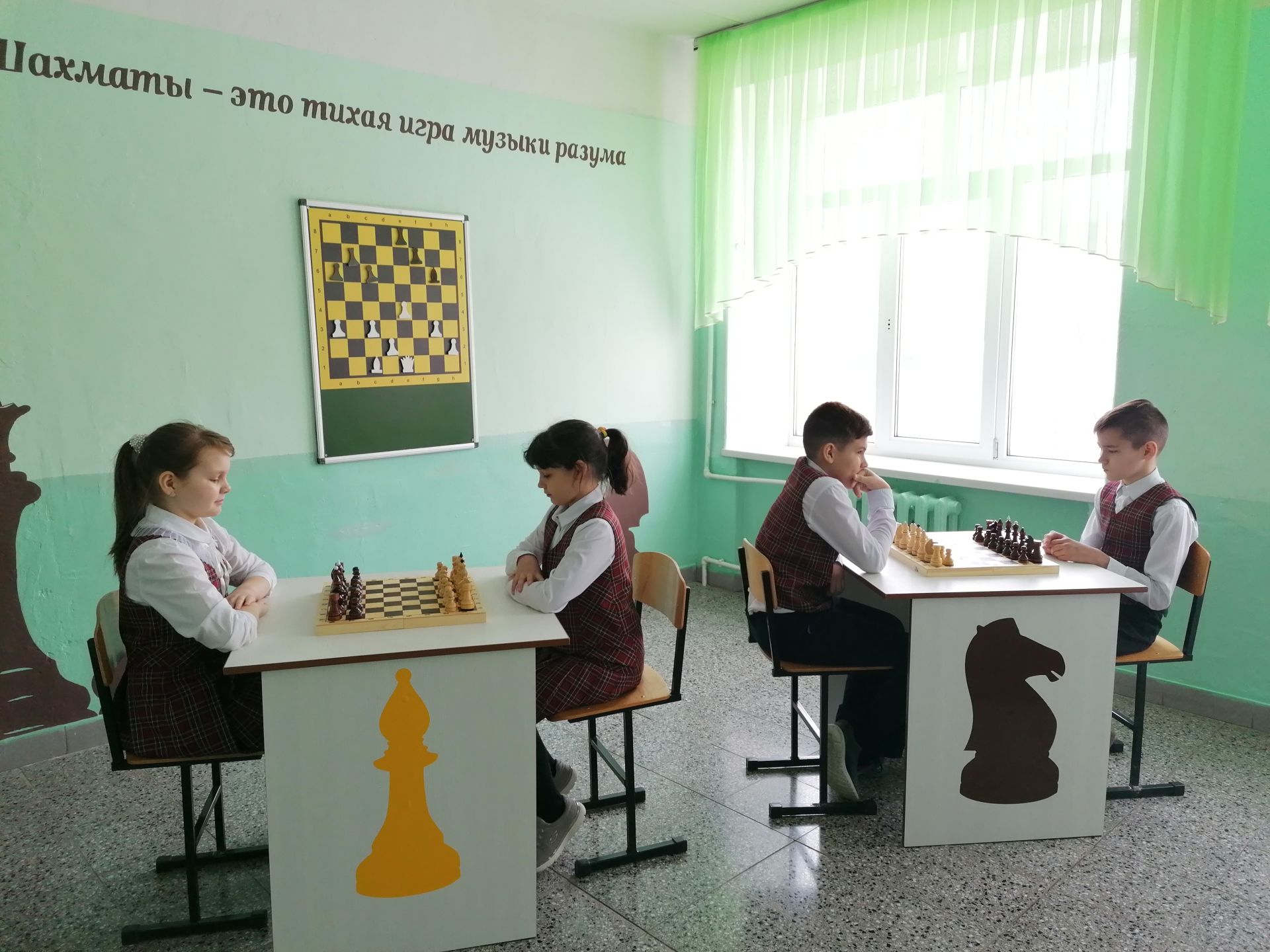 Шахматная зона в Азнакаевской школе №5 разместилась на двух площадках