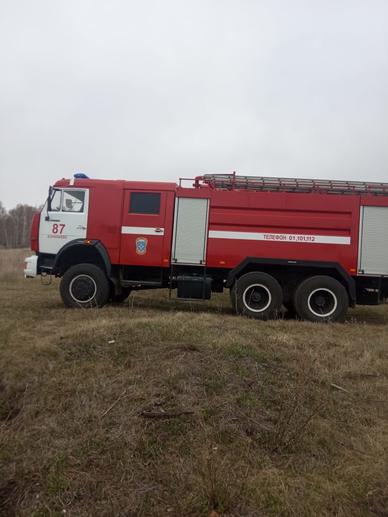 В Азнакаевском районе огонь уничтожил надворные постройки