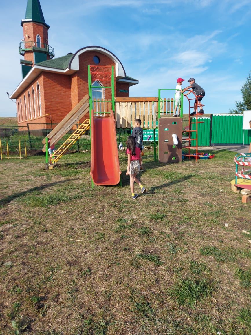 В деревне Чалтаймас появилась детская площадка