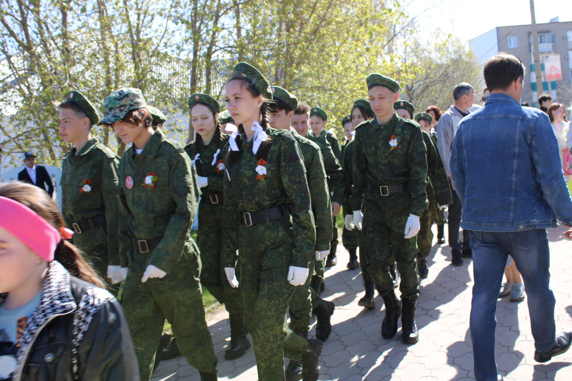 Җиңү көнендә Азнакайда «Үлемсез полк» маршы узды