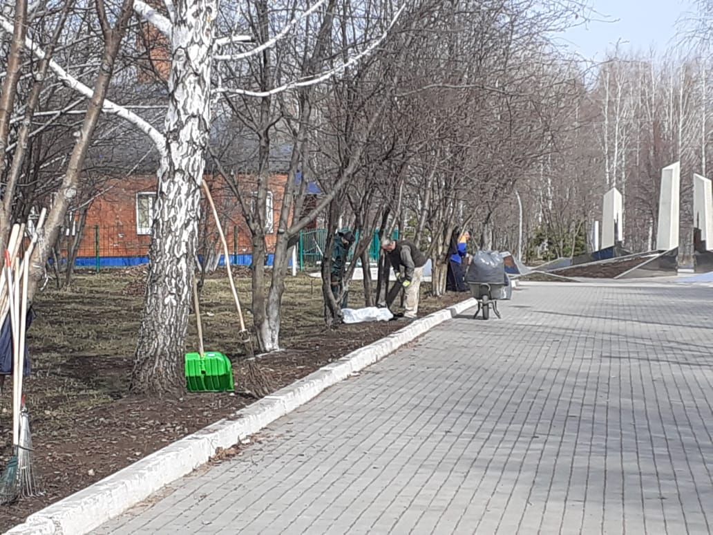 Прихожане Голубой мечети провели субботник в парке Тарсус