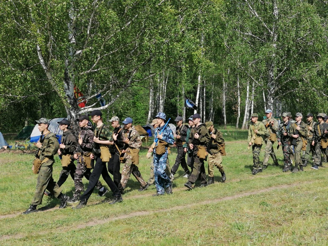 У азнакаевских школьников проходят учебно-полевые сборы