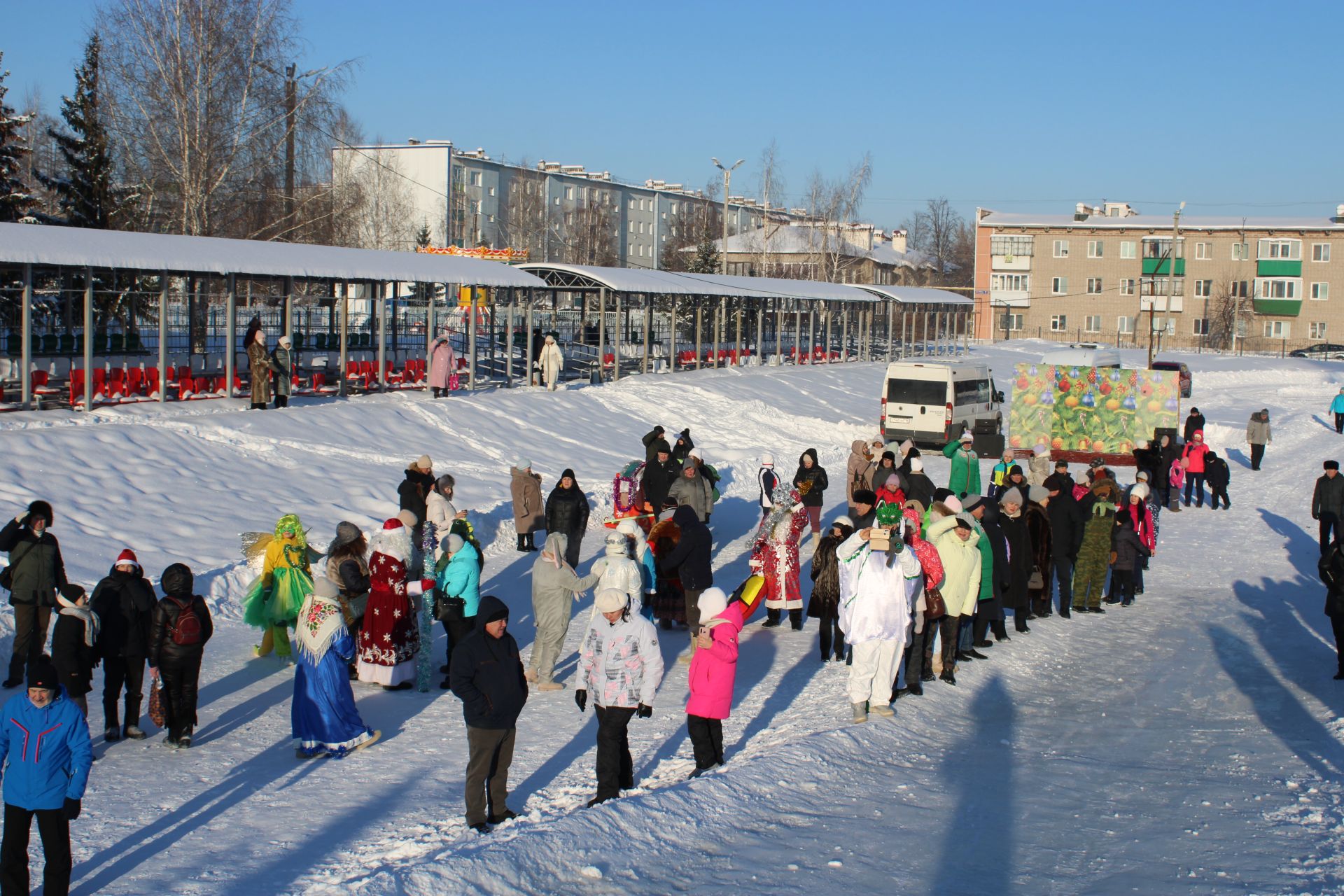 В Азнакаево прошел конкурс креативных саней