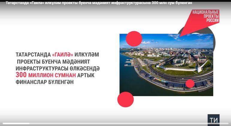 Татарстанда «Гаилә» илкүләм проекты буенча мәдәният инфраструктурасына 300 млн сум бүленә