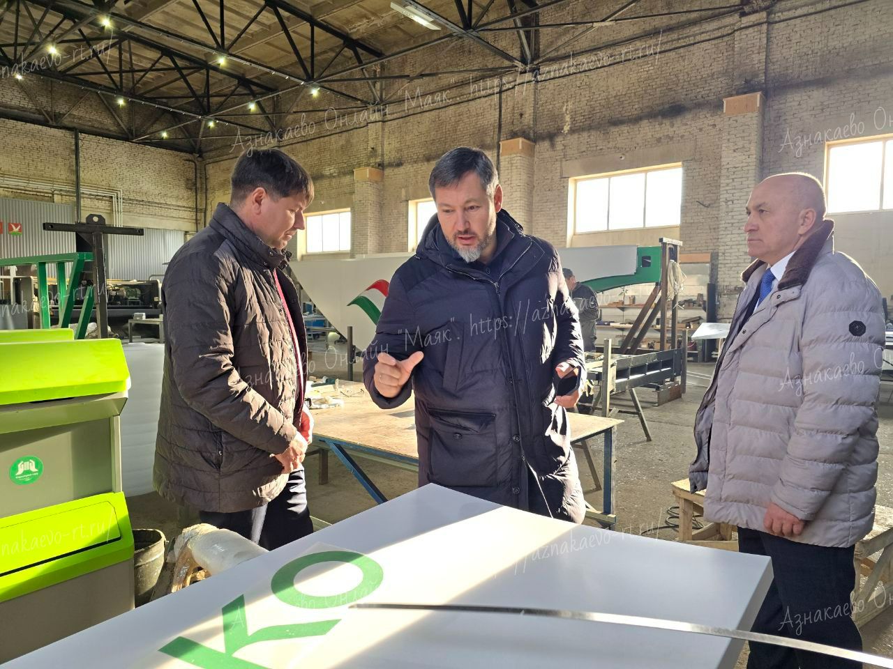 Азнакаево посетил министр промышленности и торговли РТ Олег Коробченко