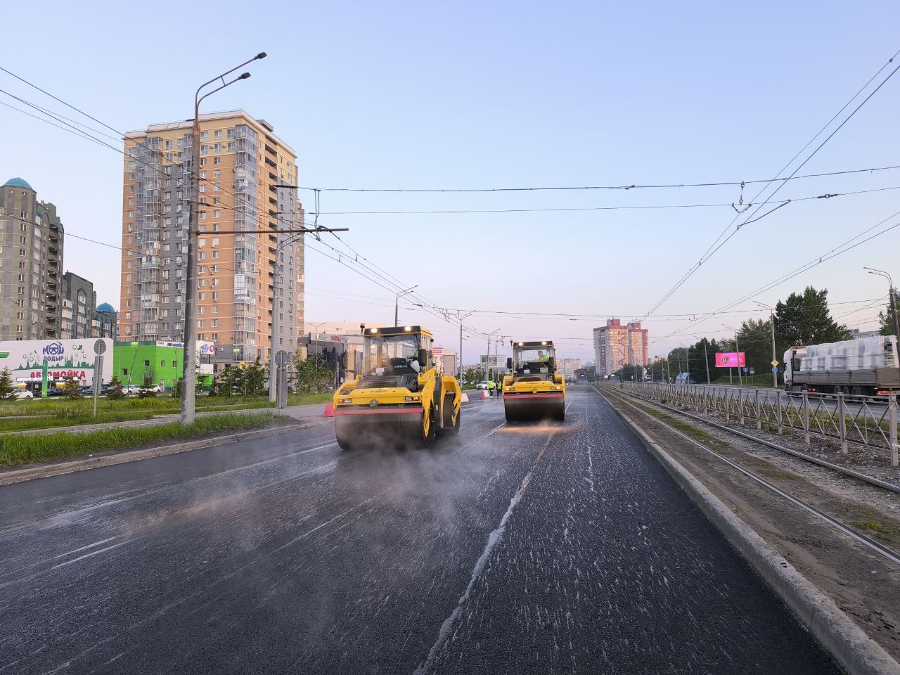 В Казани обновили участок проспекта Ямашева по нацпроекту