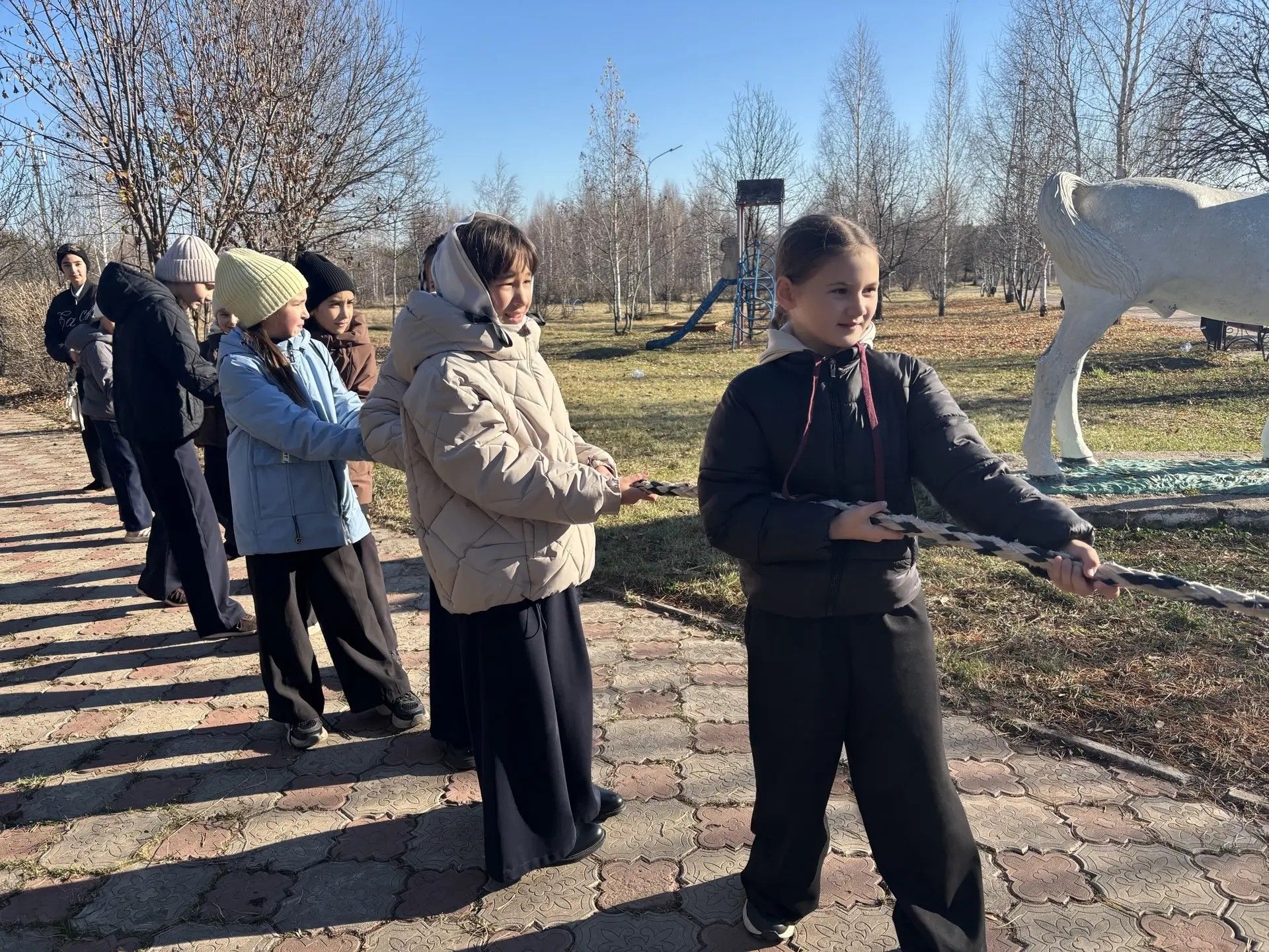 В парке Молодожёнов состоялись „Весёлые старты“