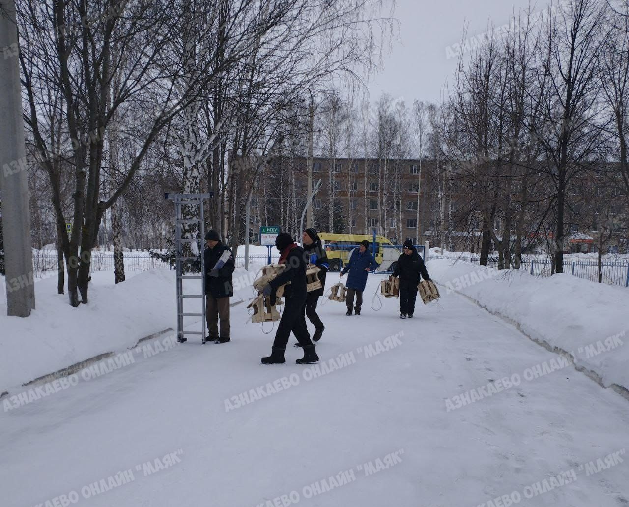 Мәктәп балалары кошларны сөендерделәр