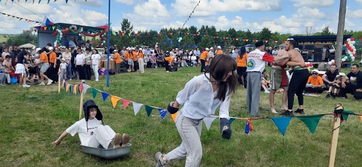 Күктәкә Сабан туенда мунча да керделәр, балык та тоттылар
