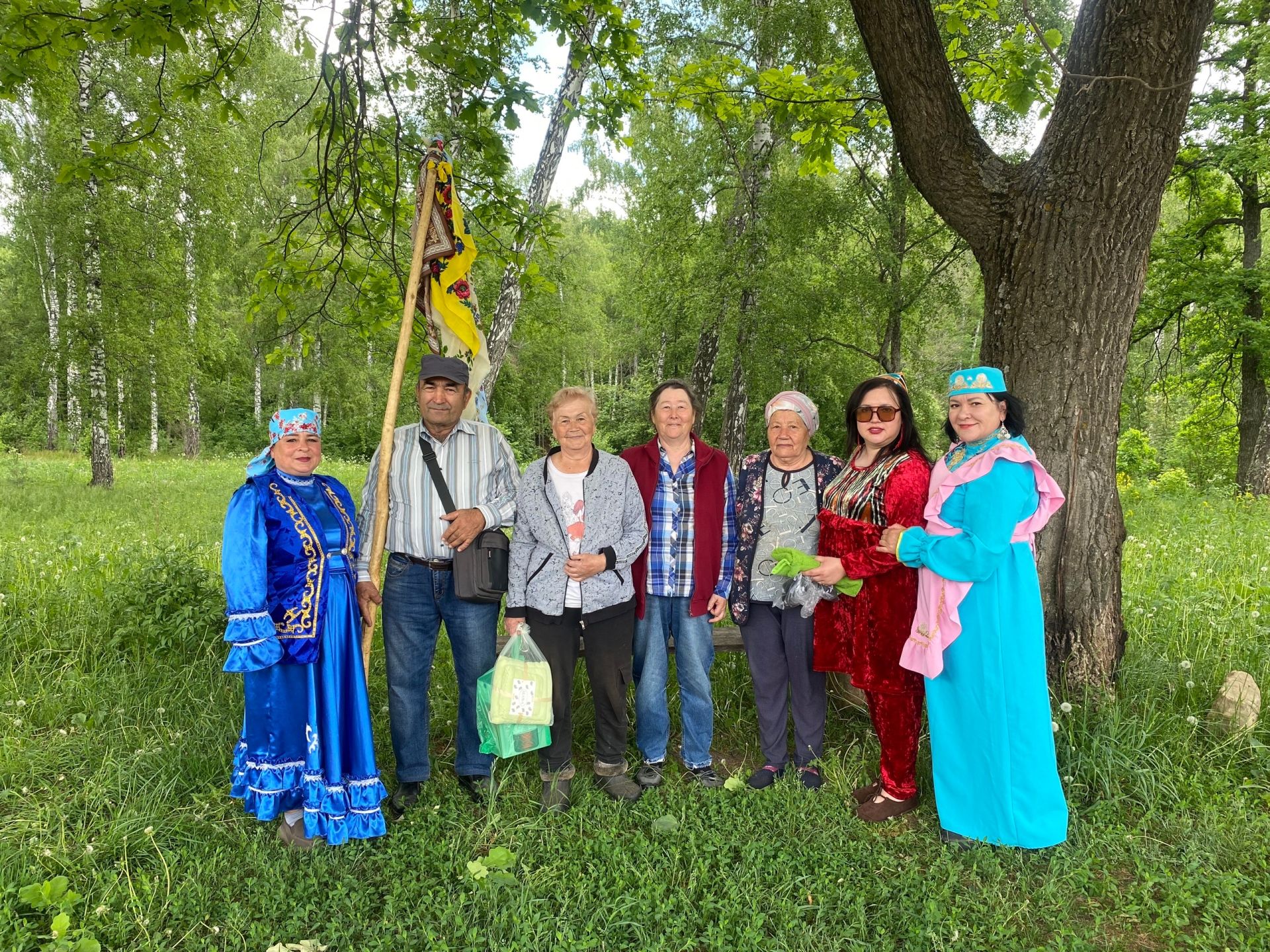 В селе Мачаклыбаш прошёл обряд сбора подарков к Сабантую