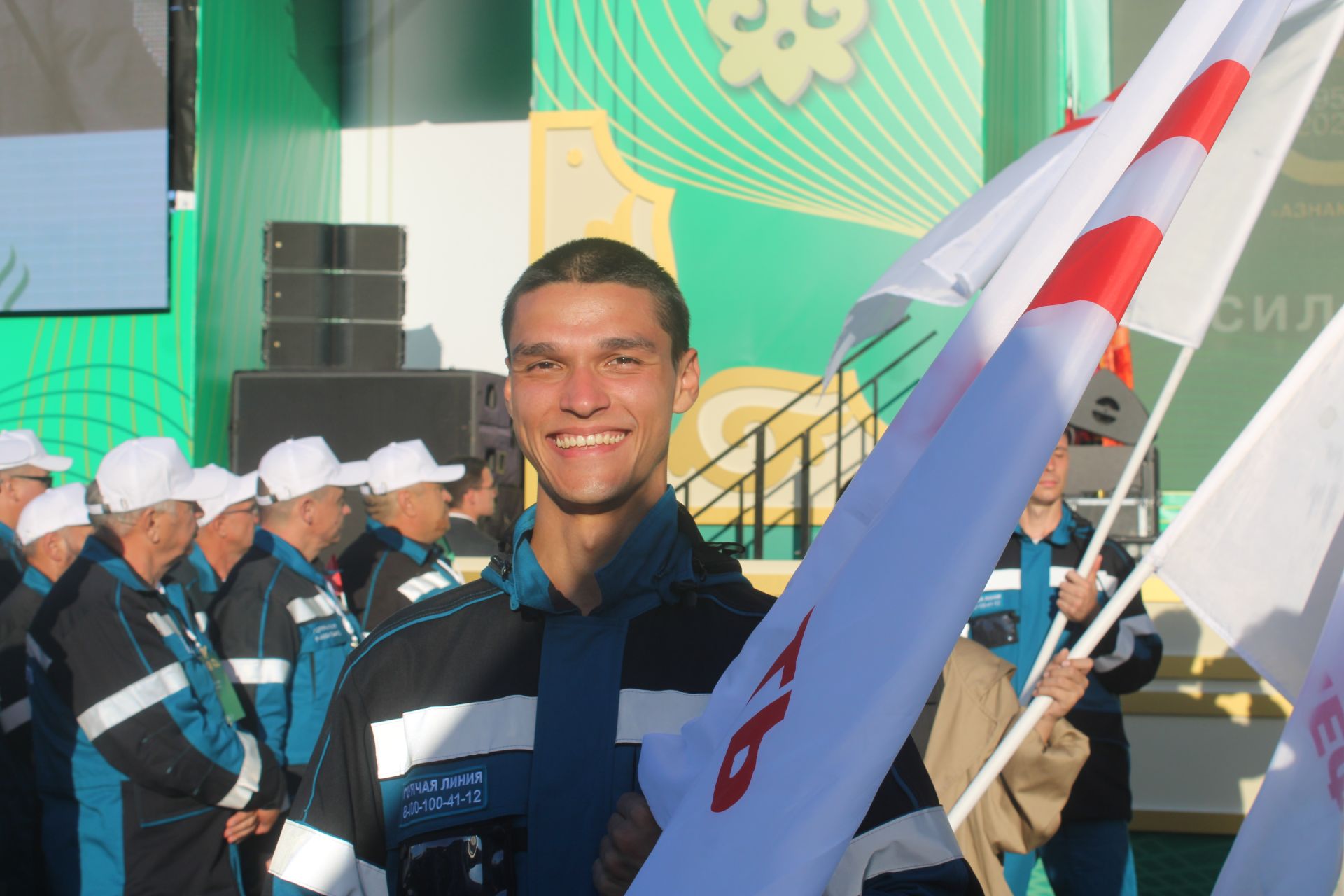 Торжество на стадионе «Юбилейный»