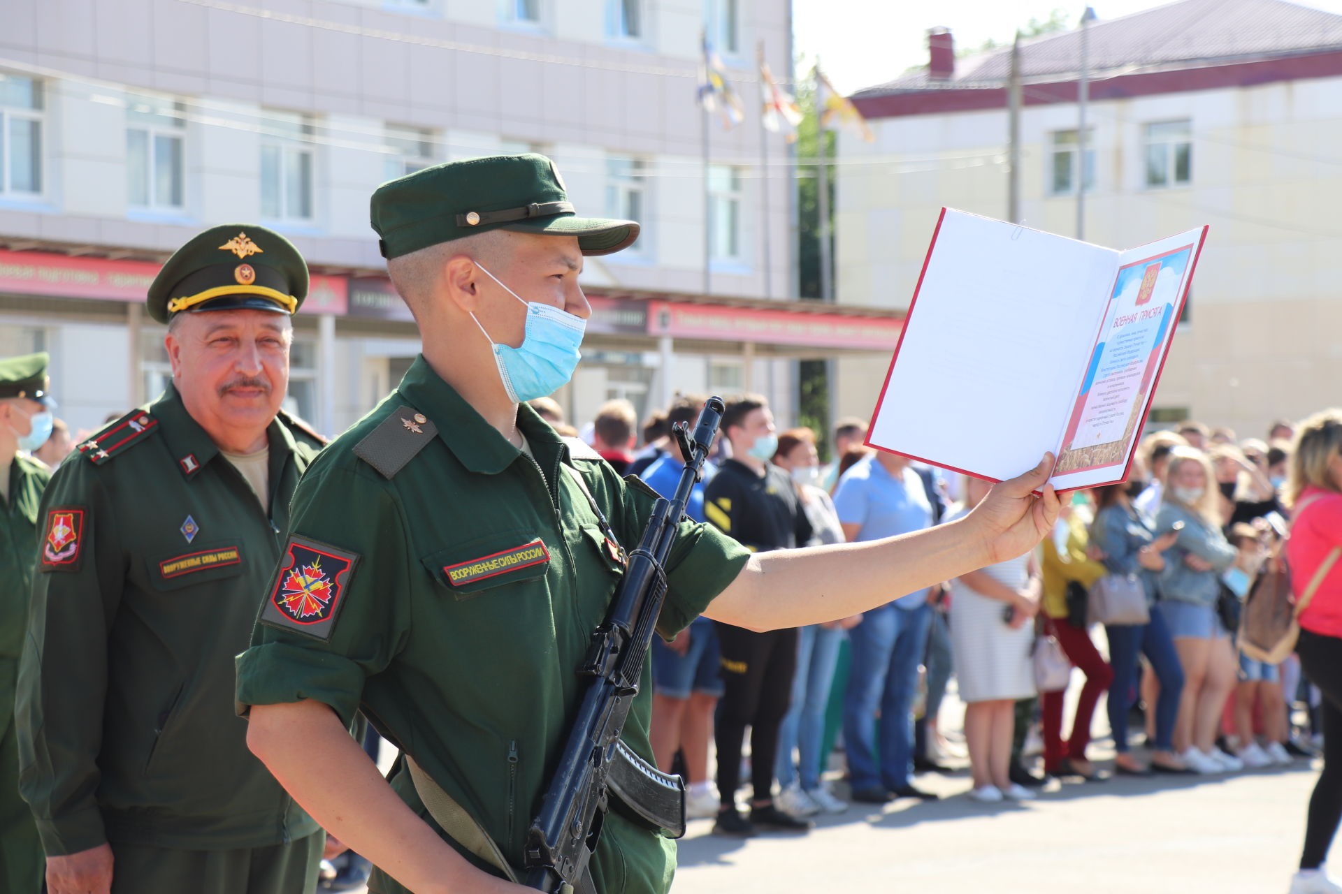 В Самаре Азнакаевские призывники приняли воинскую присягу