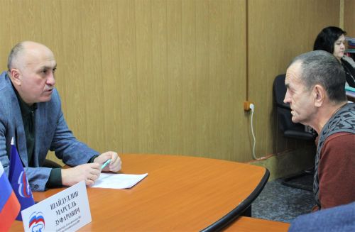 Азнакаевцы на приеме у главы района Марселя Шайдуллина