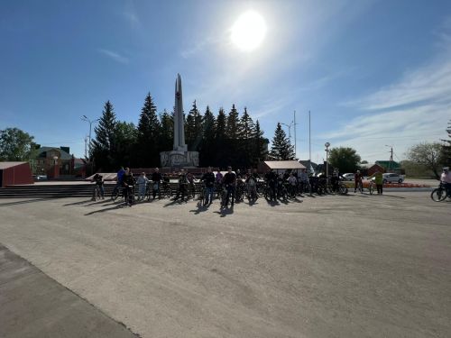 В Азнакаево состоялся велопробег Посвящённый Дню Победы