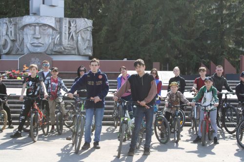 В Азнакаево состоялся велопробег Посвящённый Дню Победы