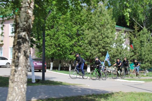 В Азнакаево состоялся велопробег Посвящённый Дню Победы