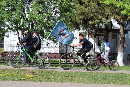 В Азнакаево состоялся велопробег Посвящённый Дню Победы