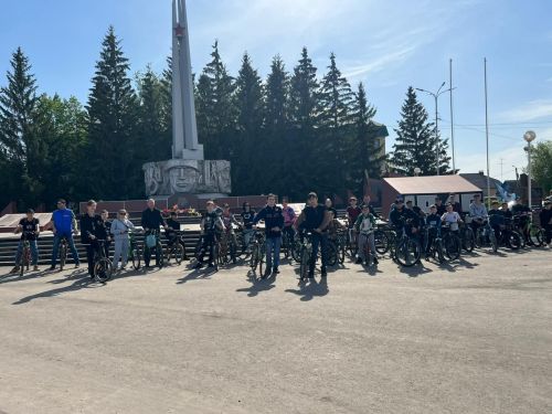В Азнакаево состоялся велопробег Посвящённый Дню Победы