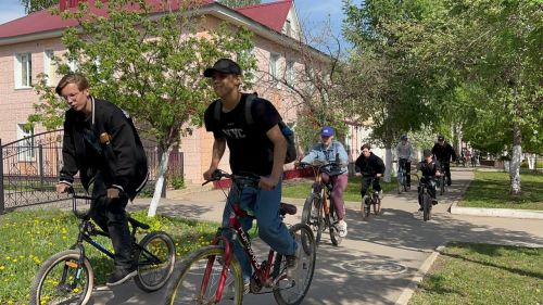 В Азнакаево состоялся велопробег Посвящённый Дню Победы