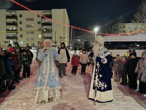 Новогодний праздник во дворе