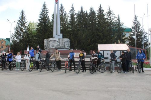 Азнакайда Бөек Җиңүнең 79 еллыгы уңаеннан велоузыш үтте