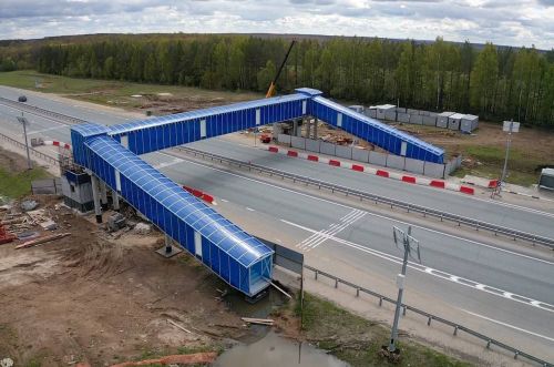 На трассе М-7 в Татарстане на 50% выполнено строительство 22 надземных пешеходных переходов