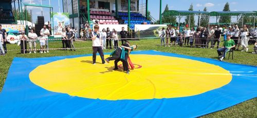 Азнакай шәһәр Сабан туенда көрәш ярышлары кызганнан-кыза