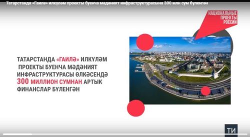 Татарстанда «Гаилә» илкүләм проекты буенча мәдәният инфраструктурасына 300 млн сум бүленә