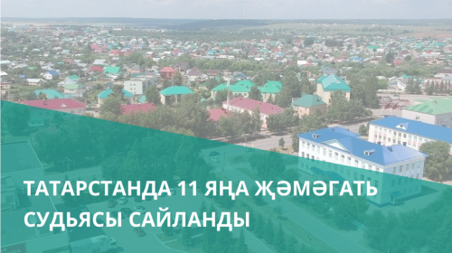 Татарстанда 11 яңа җәмәгать судьясы сайланды
