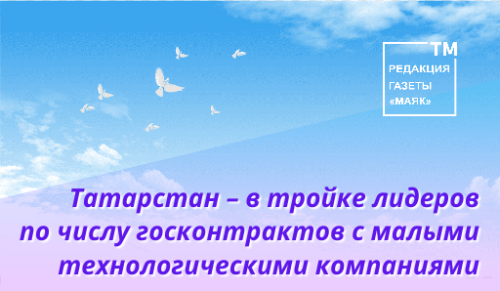 Татарстан – в тройке лидеров по числу госконтрактов с малыми технологическими компаниями
