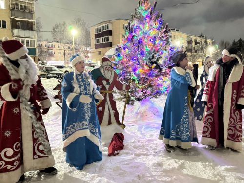 Новогодний праздник во дворе