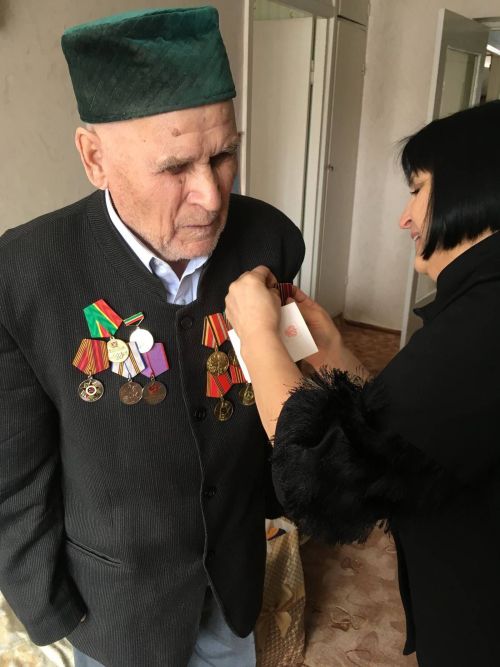 Вручение юбилейных медалей «80 лет Победы в ВОВ 1941-1945гг.» труженикам тыла
