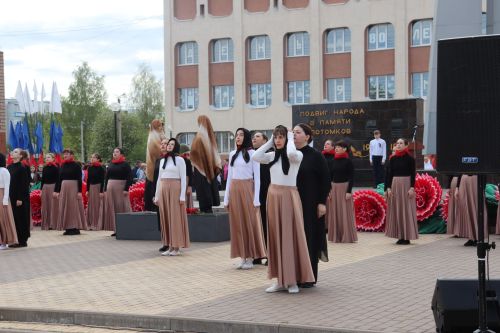 Празднование 80-летия Победы в Великой Отечественной войне в поселке Актюба