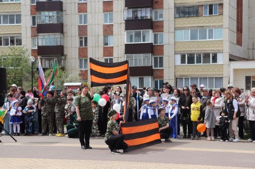 Празднование 80-летия Победы в Великой Отечественной войне в поселке Актюба