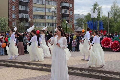 Празднование 80-летия Победы в Великой Отечественной войне в поселке Актюба