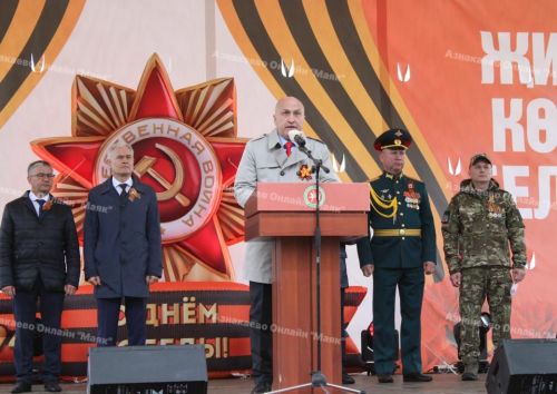 В Азнакаево торжественно отметили День Победы