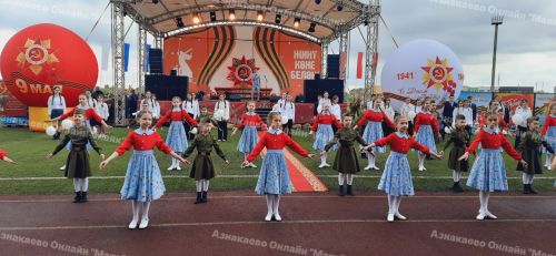 В Азнакаево торжественно отметили День Победы