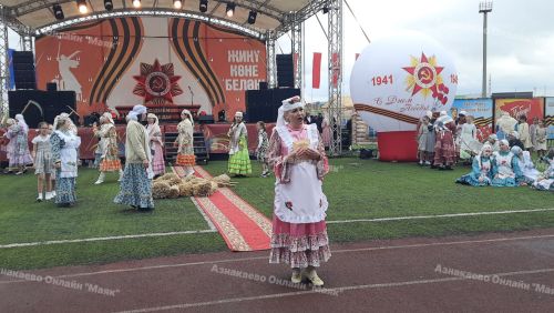 В Азнакаево торжественно отметили День Победы