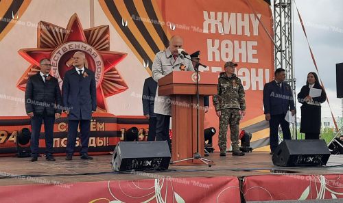 В Азнакаево торжественно отметили День Победы