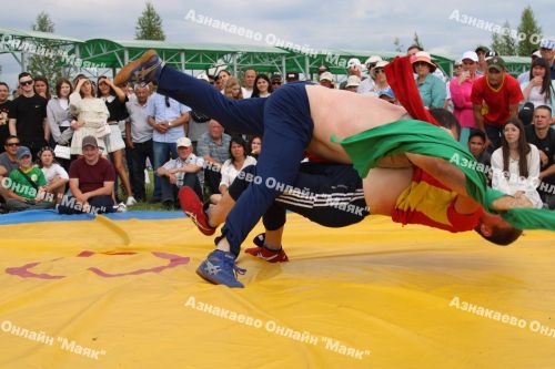 Азнакаевский борец Альберт Мамалимов в пятый раз стал абсолютным чемпионом Сабантуя