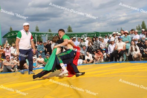 Азнакаевский борец Альберт Мамалимов в пятый раз стал абсолютным чемпионом Сабантуя
