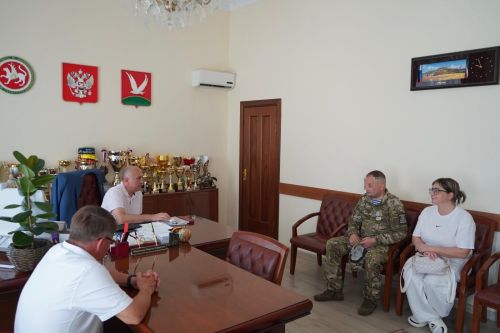 Состоялась встреча с участником СВО Азаматом Салаватовичем Салаватовым