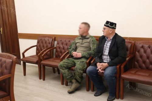 Встреча главы района Марселя Шайдуллина с бойцом СВО